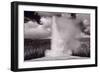 Old Faithful Yellowstone BW-Steve Gadomski-Framed Photographic Print