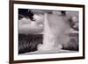 Old Faithful Yellowstone BW-Steve Gadomski-Framed Photographic Print