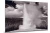 Old Faithful Yellowstone BW-Steve Gadomski-Mounted Photographic Print