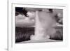 Old Faithful Yellowstone BW-Steve Gadomski-Framed Photographic Print