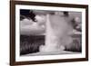 Old Faithful Yellowstone BW-Steve Gadomski-Framed Photographic Print