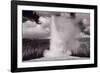 Old Faithful Yellowstone BW-Steve Gadomski-Framed Photographic Print