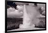 Old Faithful Yellowstone BW-Steve Gadomski-Framed Photographic Print