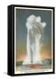 Old Faithful, Yellowstone Park, Montana-null-Framed Stretched Canvas