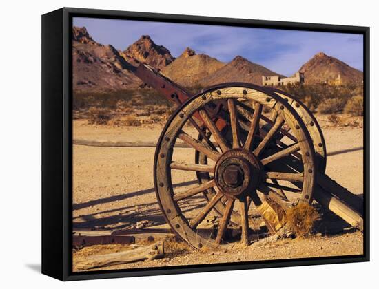 Old Farm Equipment, Ghost Town, Rhyolite, Nevada, USA-Michel Hersen-Framed Stretched Canvas