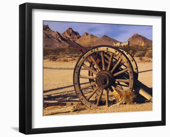 Old Farm Equipment, Ghost Town, Rhyolite, Nevada, USA-Michel Hersen-Framed Premium Photographic Print