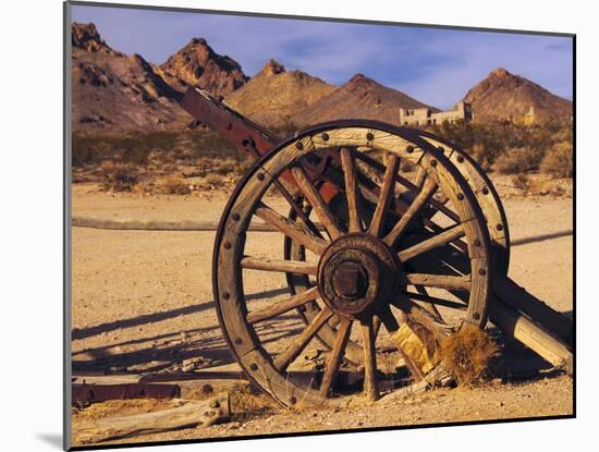 Old Farm Equipment, Ghost Town, Rhyolite, Nevada, USA-Michel Hersen-Mounted Premium Photographic Print