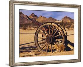 Old Farm Equipment, Ghost Town, Rhyolite, Nevada, USA-Michel Hersen-Framed Photographic Print