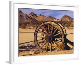 Old Farm Equipment, Ghost Town, Rhyolite, Nevada, USA-Michel Hersen-Framed Photographic Print