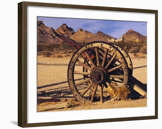 Old Farm Equipment, Ghost Town, Rhyolite, Nevada, USA-Michel Hersen-Framed Photographic Print