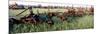 Old Farm Equipment in a Field, Kansas, USA-null-Mounted Photographic Print