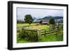 Old Farm in a Moody Atmosphere, West Coast around Haast, South Island, New Zealand, Pacific-Michael Runkel-Framed Photographic Print