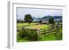 Old Farm in a Moody Atmosphere, West Coast around Haast, South Island, New Zealand, Pacific-Michael Runkel-Framed Photographic Print