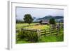 Old Farm in a Moody Atmosphere, West Coast around Haast, South Island, New Zealand, Pacific-Michael Runkel-Framed Photographic Print