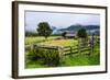 Old Farm in a Moody Atmosphere, West Coast around Haast, South Island, New Zealand, Pacific-Michael Runkel-Framed Photographic Print