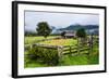 Old Farm in a Moody Atmosphere, West Coast around Haast, South Island, New Zealand, Pacific-Michael Runkel-Framed Photographic Print