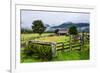 Old Farm in a Moody Atmosphere, West Coast around Haast, South Island, New Zealand, Pacific-Michael Runkel-Framed Photographic Print