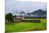 Old Farm in a Moody Atmosphere, West Coast around Haast, South Island, New Zealand, Pacific-Michael Runkel-Mounted Photographic Print