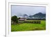 Old Farm in a Moody Atmosphere, West Coast around Haast, South Island, New Zealand, Pacific-Michael Runkel-Framed Photographic Print