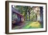 Old Farmhouse In Warm Autumn Sunlight-George Oze-Framed Photographic Print