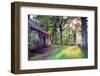 Old Farmhouse In Warm Autumn Sunlight-George Oze-Framed Photographic Print