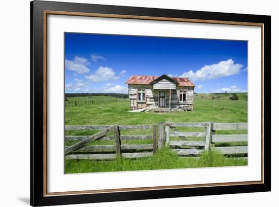 Old Farming Cottage, West Coast, Northland, North Island, New Zealand, Pacific-Michael-Framed Photographic Print