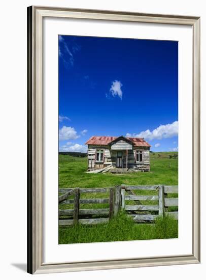 Old Farming Cottage, West Coast, Northland, North Island, New Zealand, Pacific-Michael-Framed Photographic Print