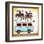 Old Fashion Car Illustration-transiastock-Framed Art Print