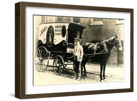 Old Fashioned Bakery Wagon-null-Framed Art Print