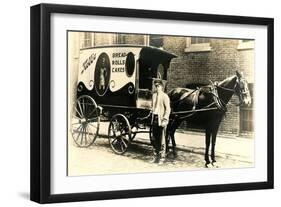 Old Fashioned Bakery Wagon-null-Framed Art Print