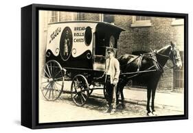 Old Fashioned Bakery Wagon-null-Framed Stretched Canvas