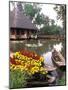 Old-Fashioned Boats with Traditional Flowers, Mekong Delta, Vietnam-Bill Bachmann-Mounted Photographic Print