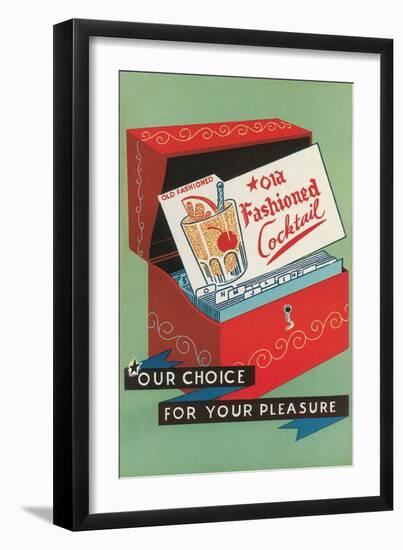 Old Fashioned Cocktail-null-Framed Art Print