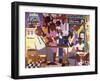 Old Fashioned Dinner-Varnette Honeywood-Framed Art Print