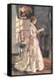 Old Fashioned Lady Reading-null-Framed Stretched Canvas