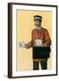 Old Fashioned Mailman-null-Framed Art Print