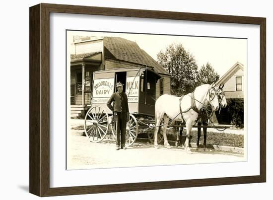 Old Fashioned Milk Wagon-null-Framed Premium Giclee Print