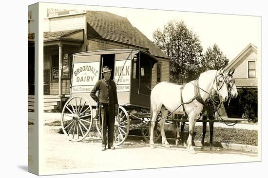 Old Fashioned Milk Wagon-null-Stretched Canvas