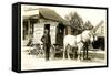 Old Fashioned Milk Wagon-null-Framed Stretched Canvas