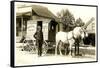 Old Fashioned Milk Wagon-null-Framed Stretched Canvas