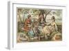 Old Fashioned Picnic-null-Framed Premium Giclee Print