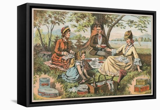 Old Fashioned Picnic-null-Framed Stretched Canvas