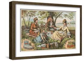 Old Fashioned Picnic-null-Framed Art Print