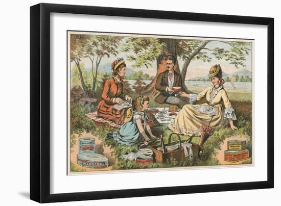 Old Fashioned Picnic-null-Framed Art Print