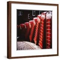 Old Fashioned Red Phone Boxes-Craig Roberts-Framed Photographic Print