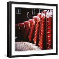 Old Fashioned Red Phone Boxes-Craig Roberts-Framed Photographic Print