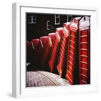 Old Fashioned Red Phone Boxes-Craig Roberts-Framed Photographic Print