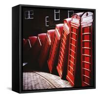 Old Fashioned Red Phone Boxes-Craig Roberts-Framed Stretched Canvas