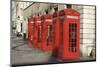 Old-fashioned red telephone boxes-Natalie Tepper-Mounted Photo