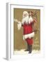 Old-Fashioned Santa Claus-null-Framed Art Print